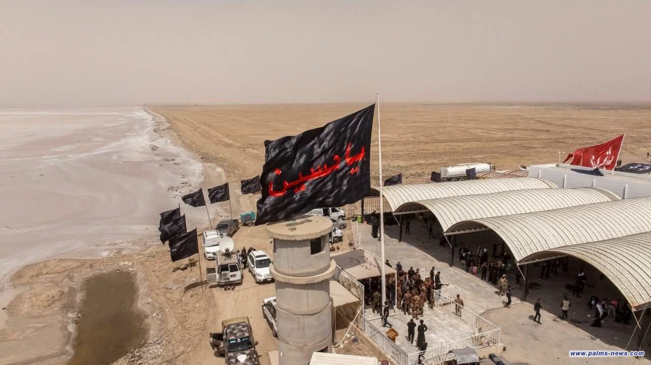 بالصور: انطلاق مسيرة زوّار الأربعين نحو كربلاء المقدسة من رأس البيشة في البصرة.